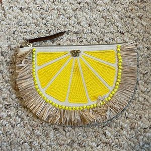 Stella & Dot Lemon Mini Clutch